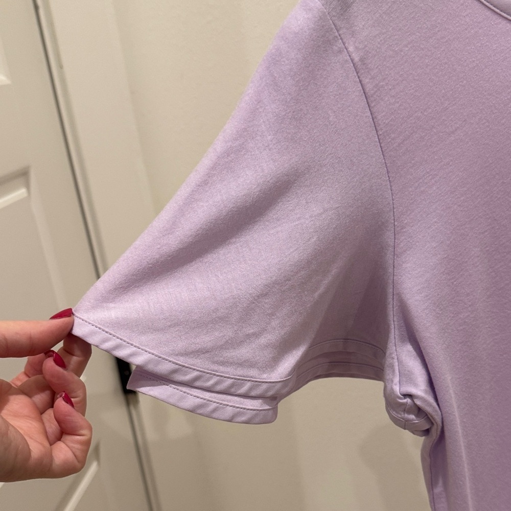 Ralph Lauren Lavender flutter Short Sleeve Crewneck Tee - Picture 3 of 4